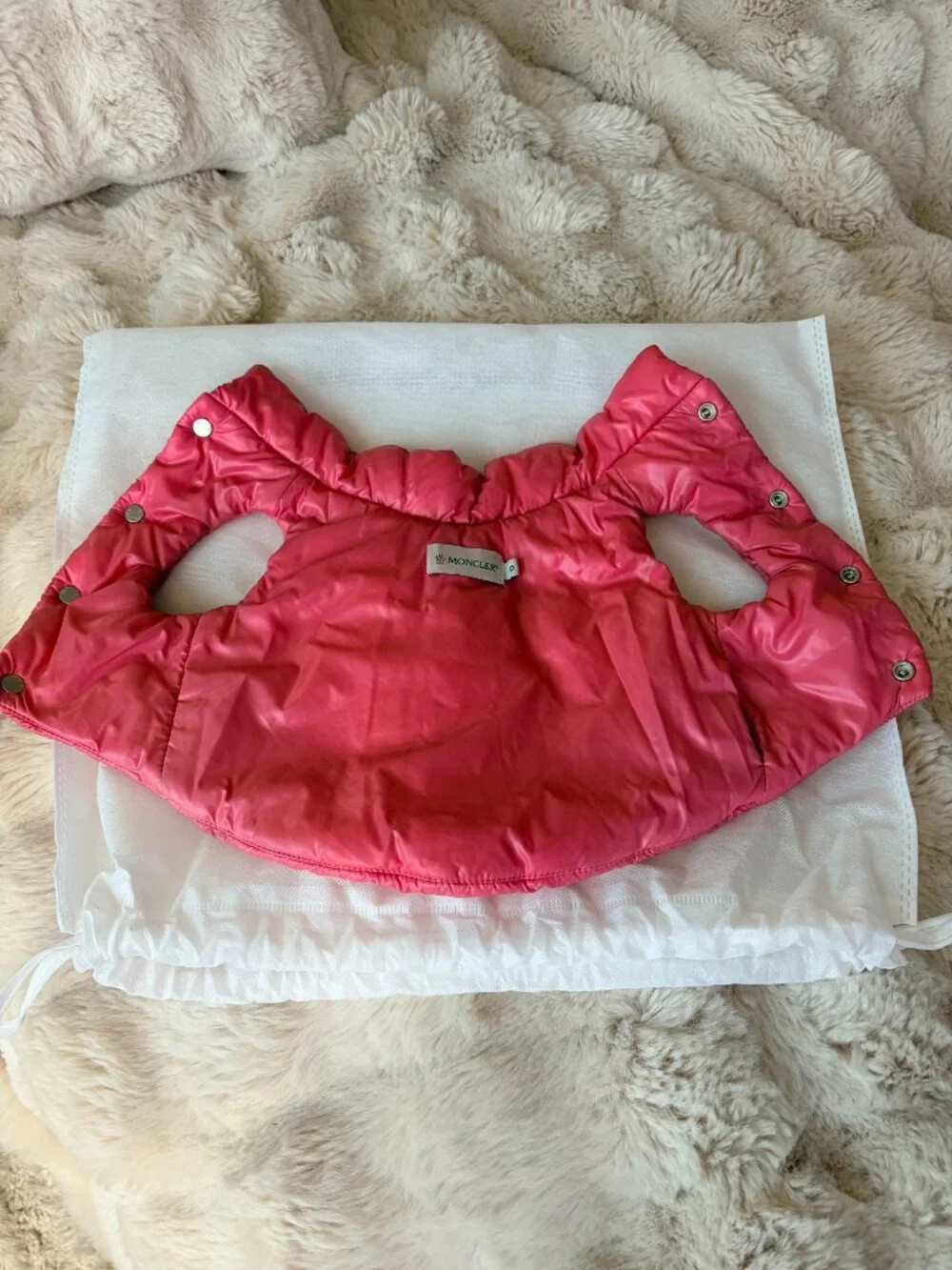 MONCLER Poldo Dog Couture Coat Down Jacket SIZE 0 PINK